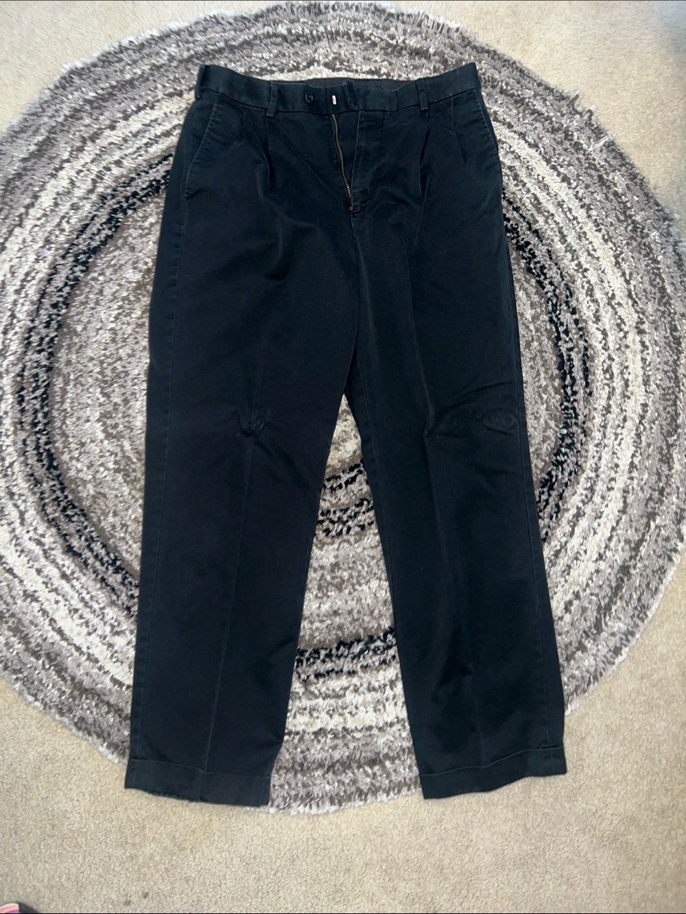 Saddlebred Black Straight-Leg Chinos